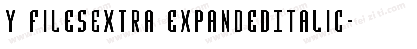 Y FilesExtra ExpandedItalic字体转换
